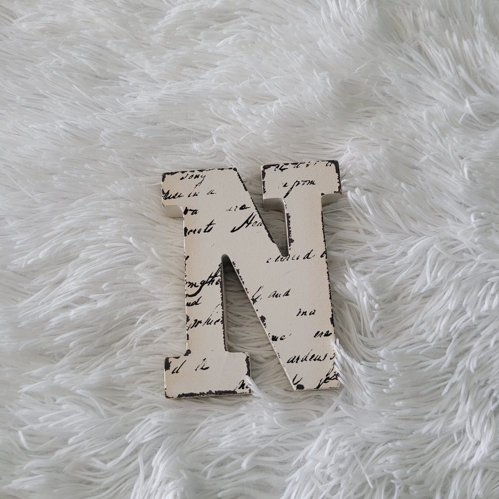 Antique Style "N" with Script - Picture 6 of 9